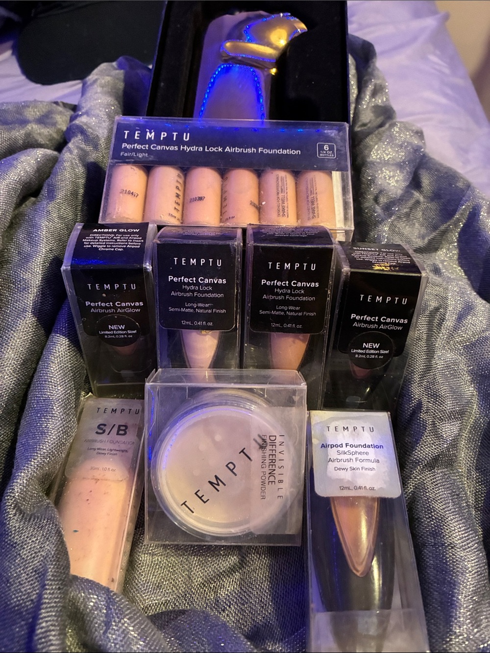 TEMPTU GOLD MACHINE Perfect Canvas Airbrush Foundation Set Neutral/Beige Shades